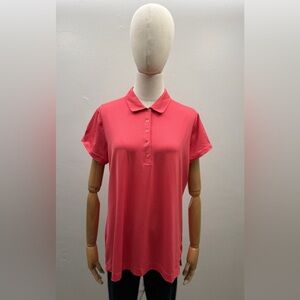 Nike Golf Dri-Fit Polo Shirt Women’s XL Pink Short Sleeve Performance Top